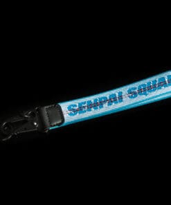 Blue Fabric Strap Keychain