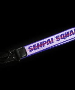 Purple Fabric Strap Keychain