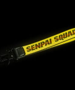 Yellow Fabric Strap Keychain