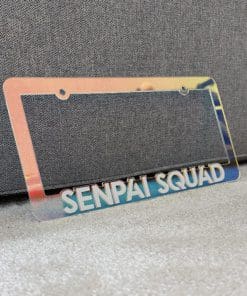 Senpai Squad - V1 Iridescent License Plate Frame