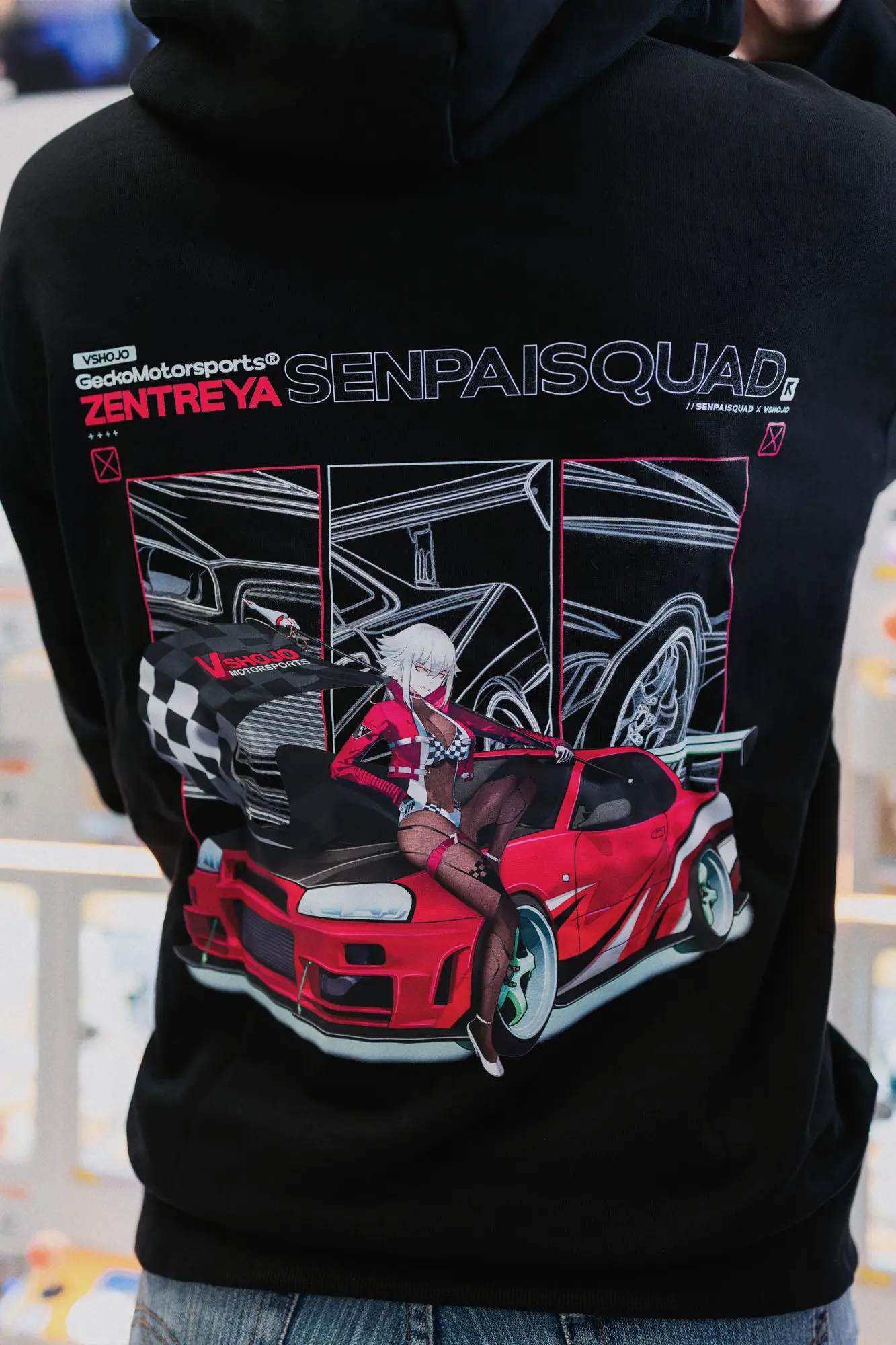 Senpai squad hoodie best sale
