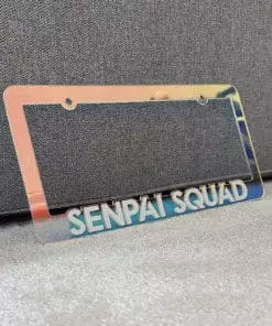 Senpai Squad - V1 Iridescent License Plate Frame