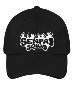 Senpai Squad Hat- Fire (Black)