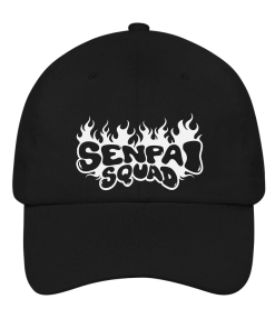 Senpai Squad Hat- Fire (Black)